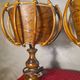 pair of vintage rattan table lamps by Louis Sognot 32x26 - 1950s-60s