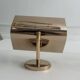 Pair of vintage adjustable solid brass wall lights France 1970