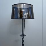 Brutalist floor lamp, chain, restored