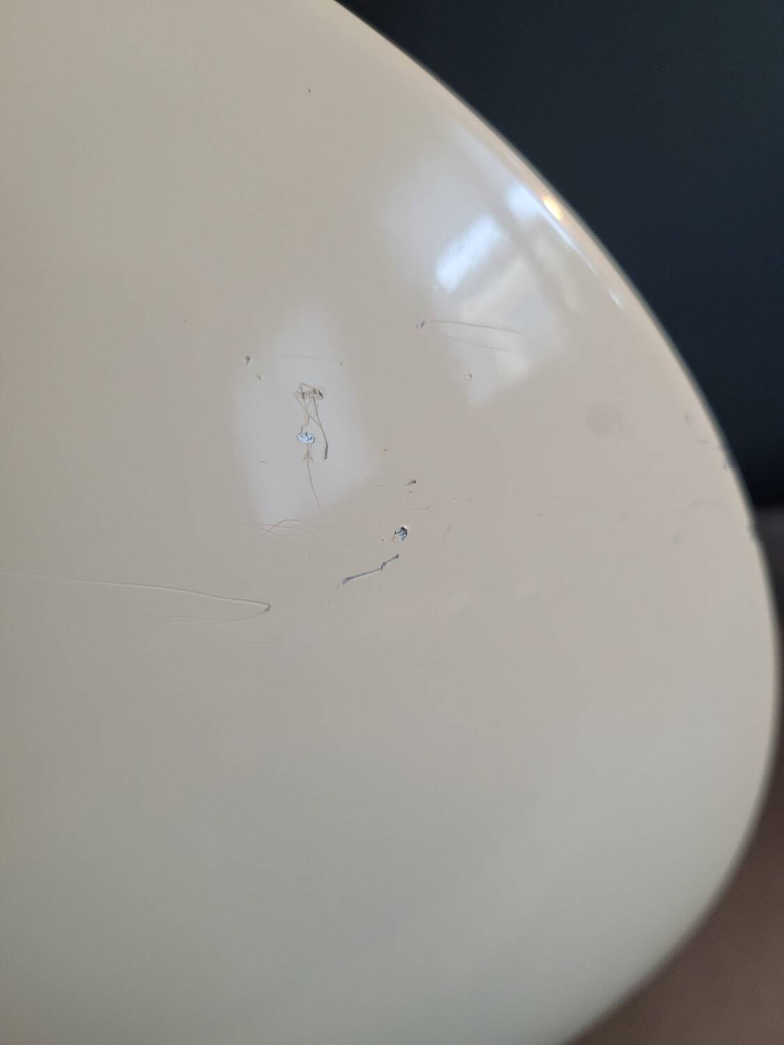 Gold and cream white saucer wall sconce