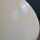 Gold and cream white saucer wall sconce