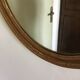 Golden oval mirror  46x56cm