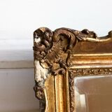 Miroir ancien doré biseauté