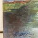 Huile sur bois vintage