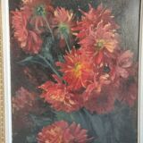 Painting bouquet of flower ellie signed Miller Ranson