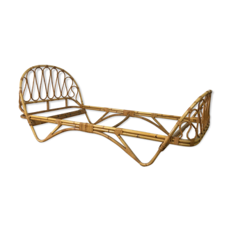 Rattan basket bed 1 place