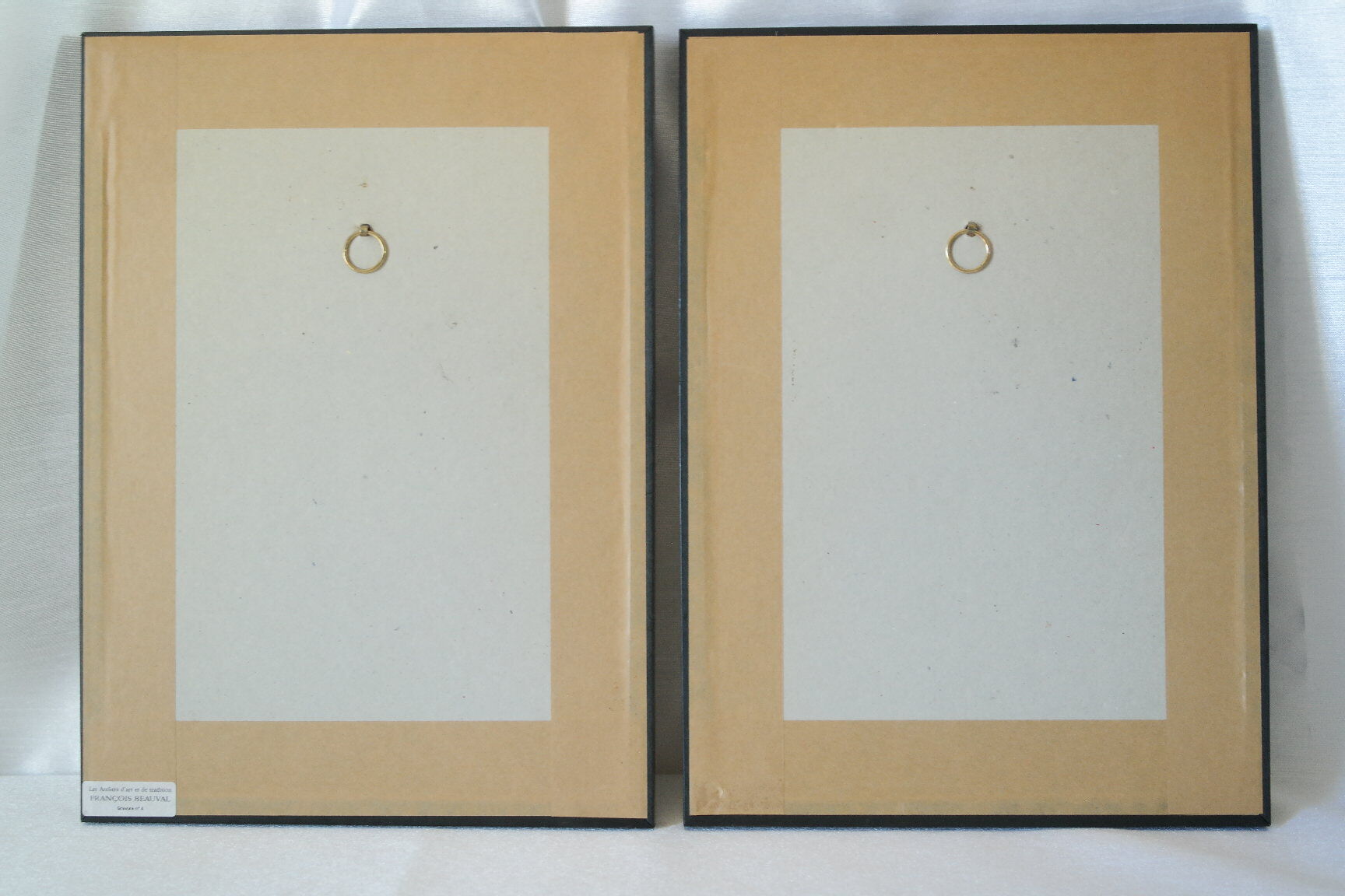 Pair of framed bird engravings