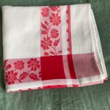 Large tablecloth in vintage damask
