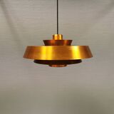 A mid-century Danish hanging lamp in copper by Jo Hammerborg for Fog & Mørup.
