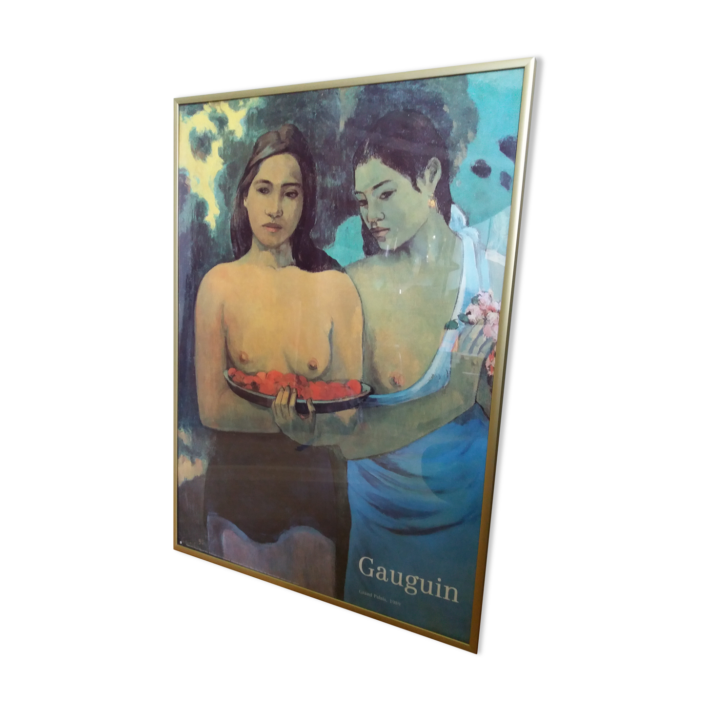 Gauguin poster exhibition 1989 at the Grand Palais, framed