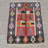 Handmade small kilim rug