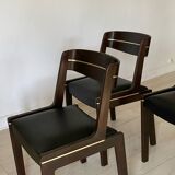 3 1930s leather chairs