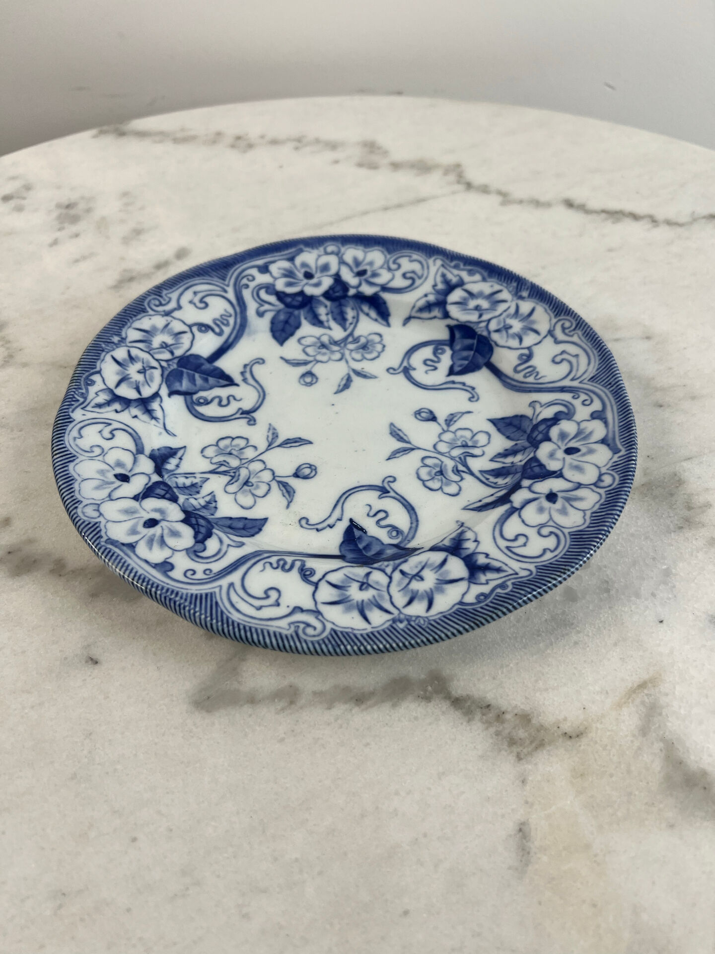 Creil Montereau Flora dessert plate