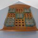 Teak tray with glass bowls by Jens Quistgaard for IHQ Dansk Designs, 1960s, set of 6.