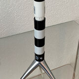 Lamp base, rocket shape, Deshoulières porcelain