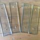 Lot de 4 plaques de propreté en verre biseauté GM