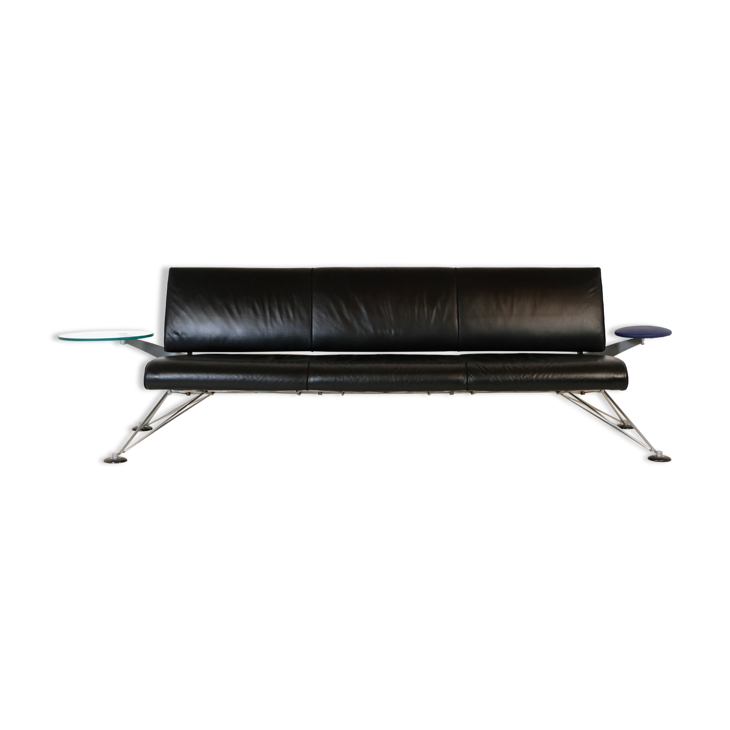 Leather sofa "Wing" by Roy Fleetwood for Vitra 1990's