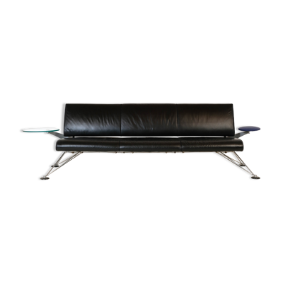 Canapé cuir ''Wing'' par Roy Fleetwood pour Vitra 1990's