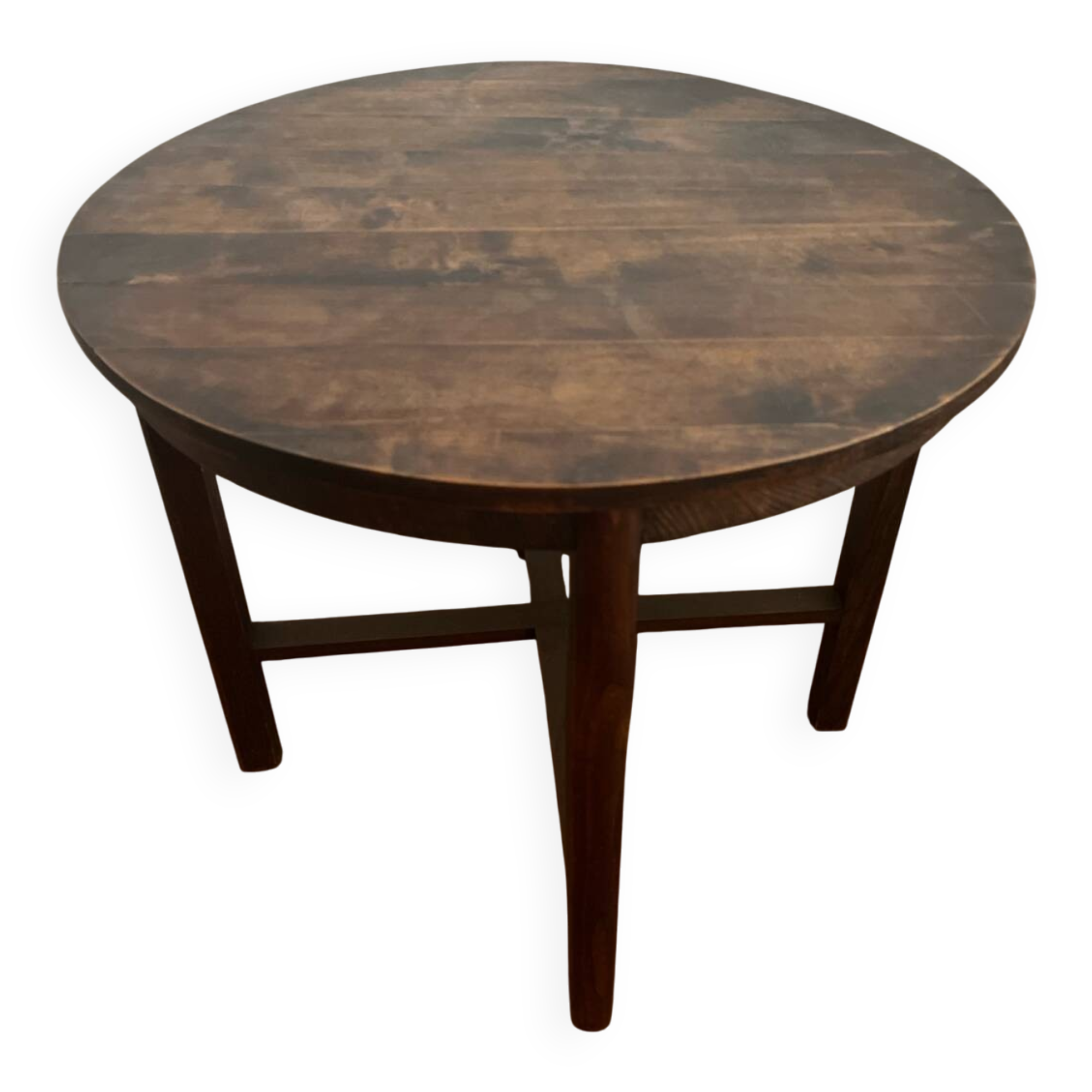 Antique solid wood side table