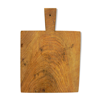 Old plank, wooden cutting log. Vintage