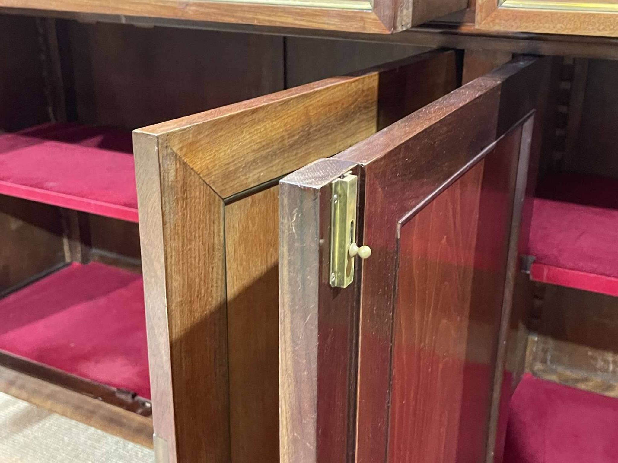 Louis xvi style sideboard from the 1950s in mahogany, oak and white marble top