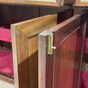 Louis xvi style sideboard from the 1950s in mahogany, oak and white marble top