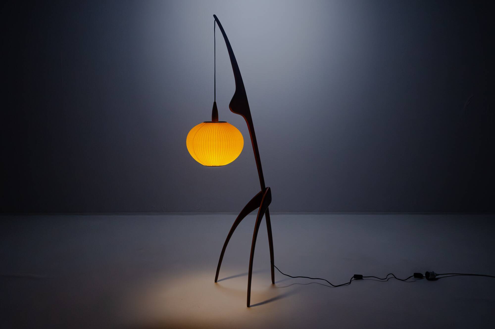 Floor lamp Praying Mantis by Rispal, France, 1950s