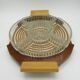 Serving tray 5 glass compartments