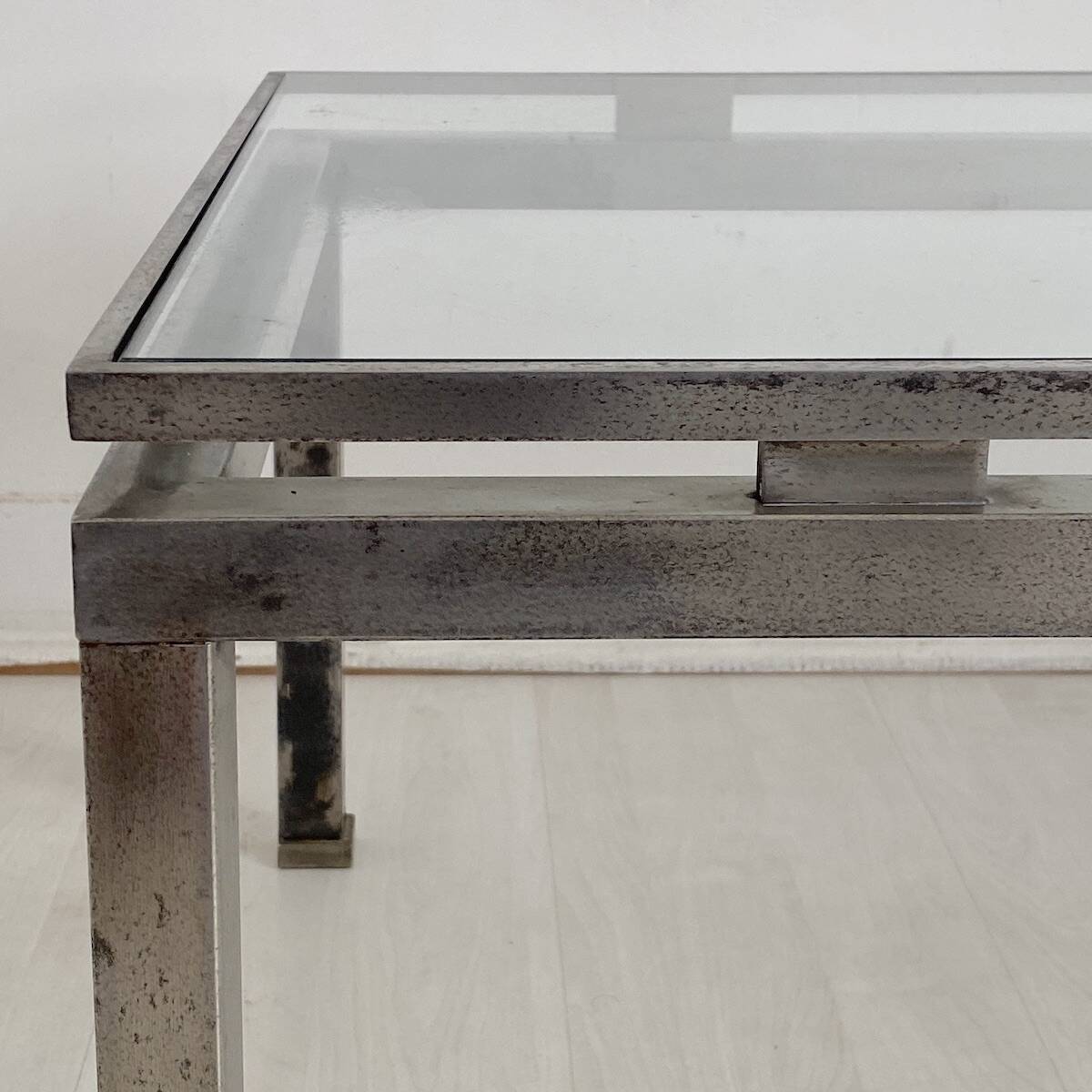 Table basse maison Jansen vintage 70's design Guy Lefevre