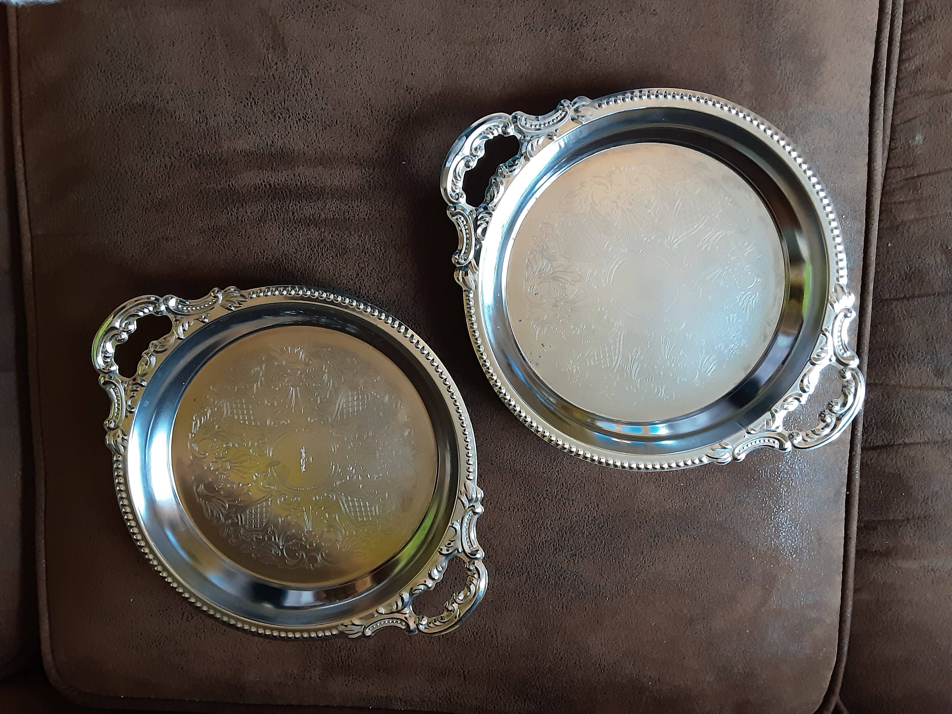 2 original stainless steel dishes