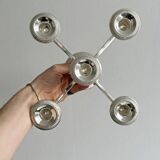 Chandelier ancien à 5 branches en métal