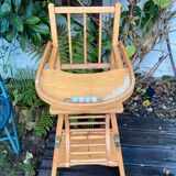 Wooden baby high chair