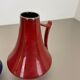 Ensemble de deux vases fat lava « noir-rouge » par Jopeko, Allemagne, moderne des années 70