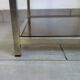 2 Sofa tips glass smoked gold metal