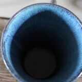 Blue grey mug artisan pottery