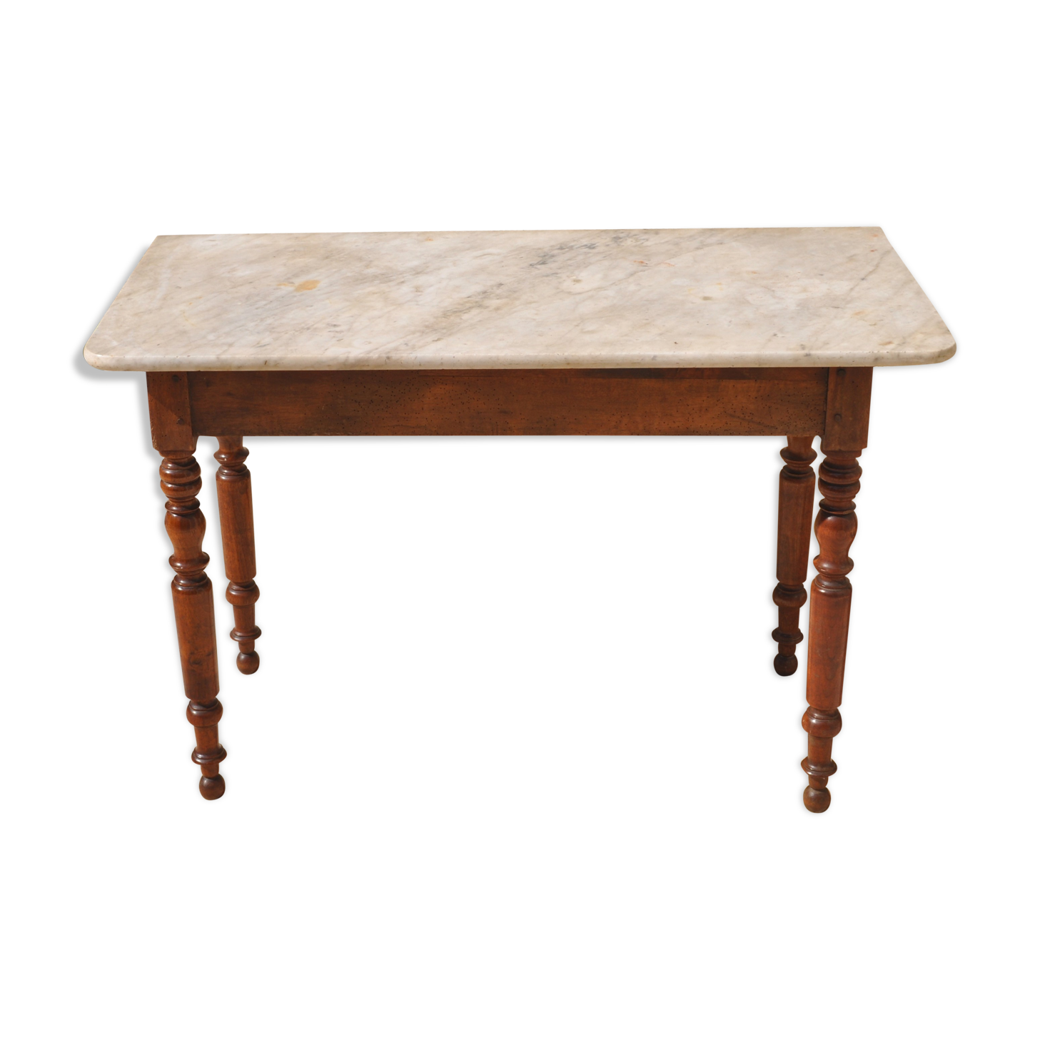 Table old white marble