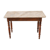 Table old white marble