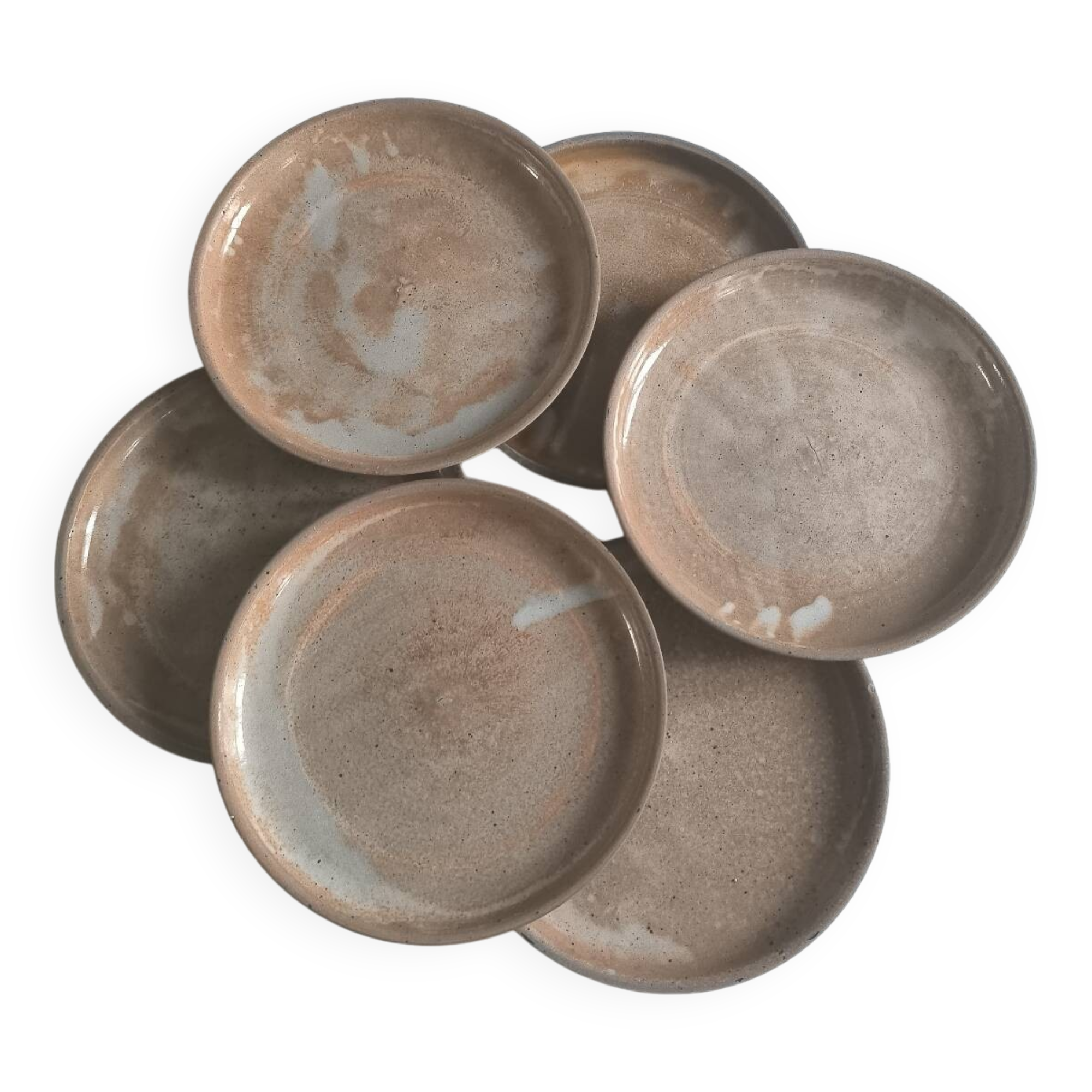 Set of 6 Marais stoneware plates