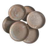 Set of 6 Marais stoneware plates