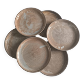 Set of 6 Marais stoneware plates