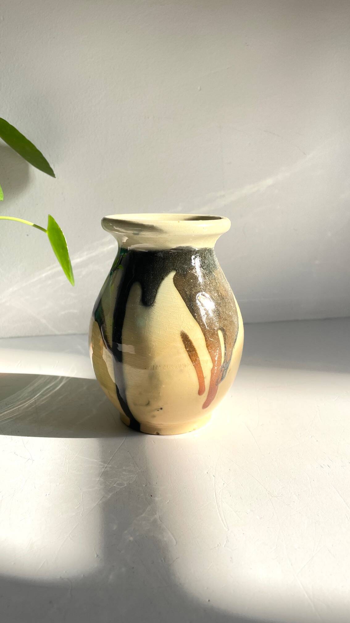 Vintage Ceramic Vase AEGITNA Vallauris FRANCE