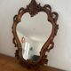 Carved wooden mirror
