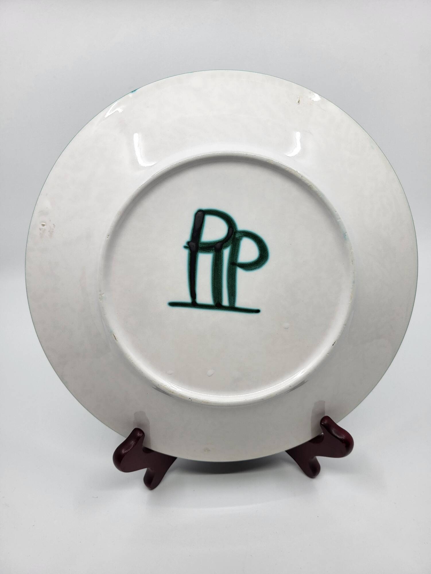 Robert Picault plate in vintage French ceramic