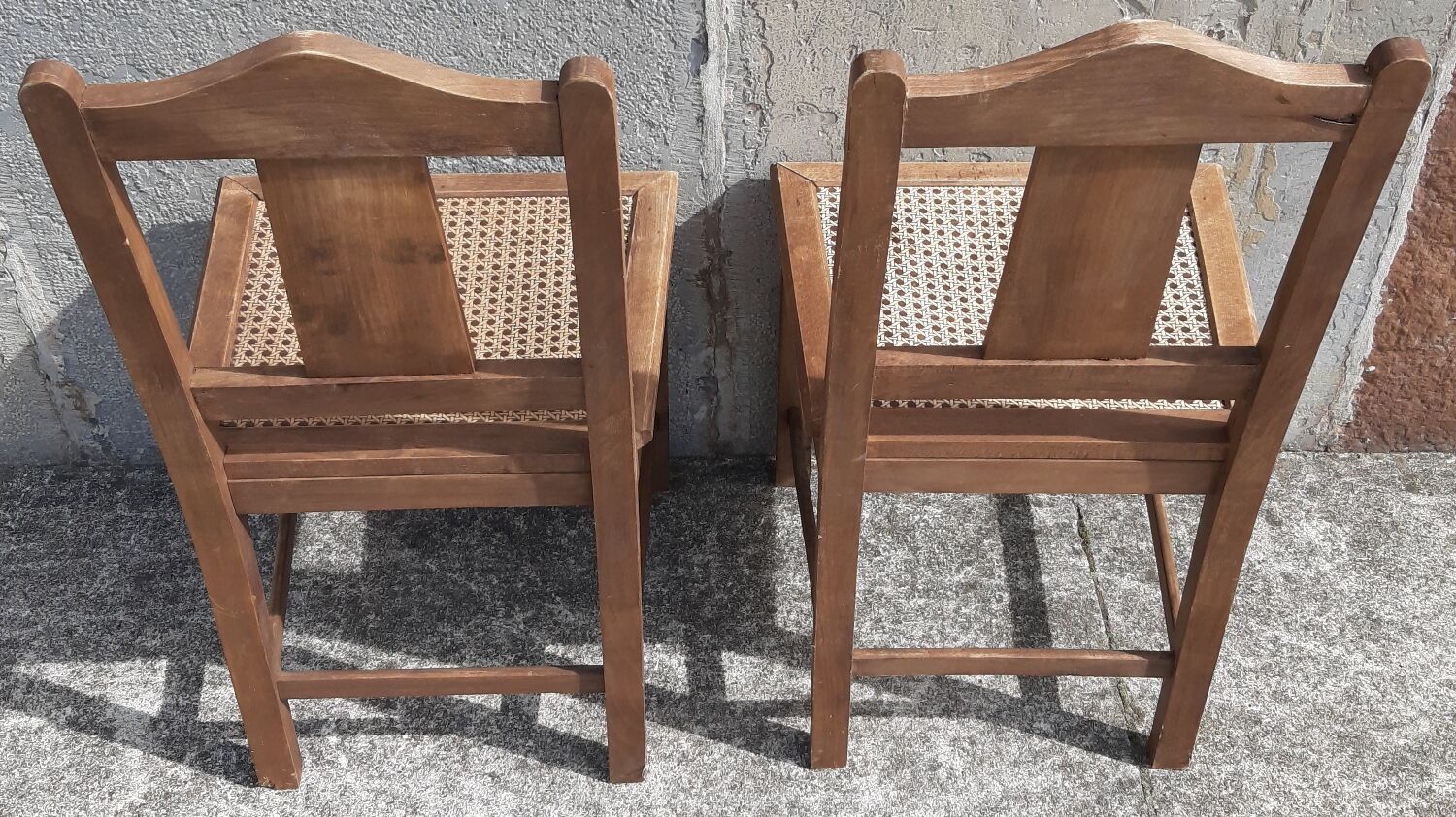 Set of 2 50s bistro chairs
