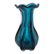 Murano - vase - aqua blue - Italy - 3rd quarter of the 20th century
