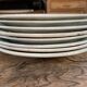 Set of 8dessert plates mismatched Iron Earth XIXth