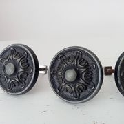 Pair of solid aluminium Victorian-style handles