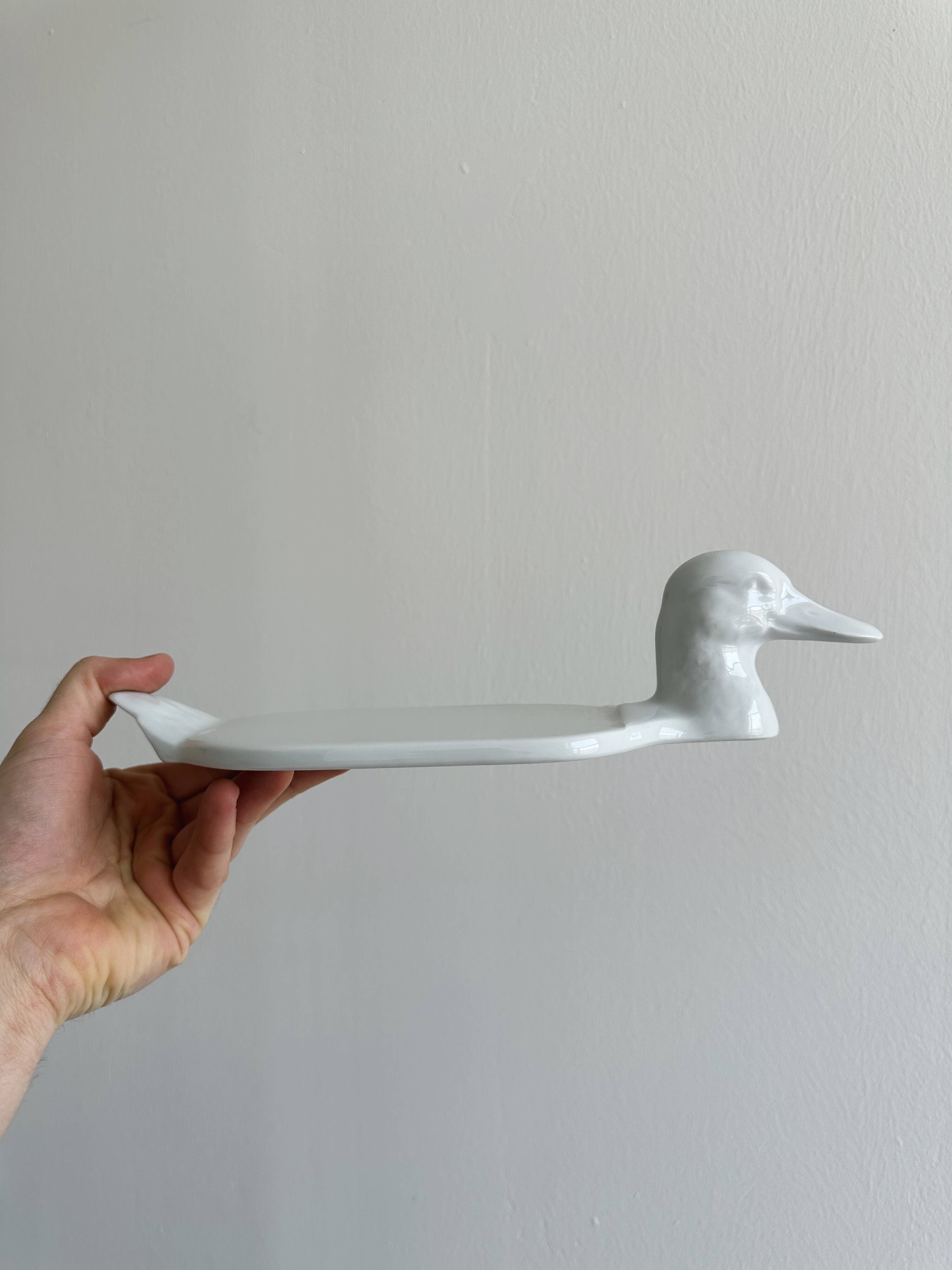 White porcelain foie gras dish