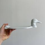 White porcelain foie gras dish