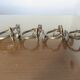 4 hooks Art Nouveau bronze